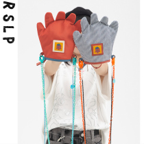 Ruosu Liangpin 2021 new original shoulder crossbody glove machine cloth bag funny cute niche change key bag