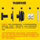 ສາຍ guitar lock buckle strap nail electric guitar bass strap lock folk acoustic guitar tail nail anti-release piano nail