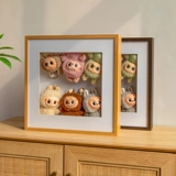 Labubu Heart Guard Macaron, сидящий на вечеринке Coca-Cola Blind Box Scene Display коробка для хранения фоторамка для хранения коробки