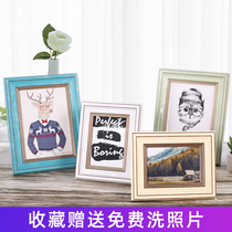 Washing photos Nordic photo frame table 5 6 7 8 10 A4 hanging wall picture frame creative modern simple children customized