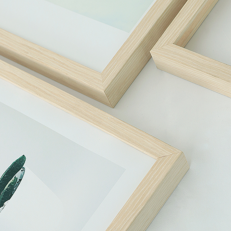 Solid wood simple photo frame wall painting frame Oil painting frame framed A4A3 20 24 inch 4K8 open puzzle frame custom