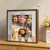 Labubu Heart Guard Macaron, сидящий на вечеринке Coca-Cola Blind Box Scene Display коробка для хранения фоторамка для хранения коробки