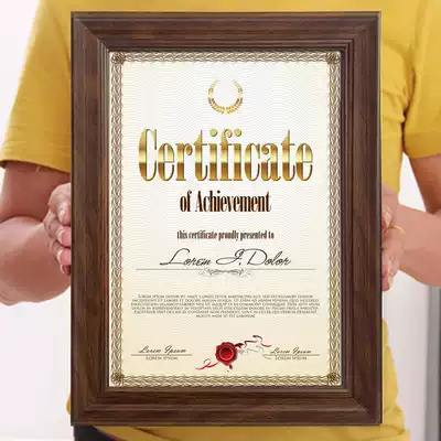 Coyang American award frame wall certificate frame a4 honor license custom frame A3 business license frame setting