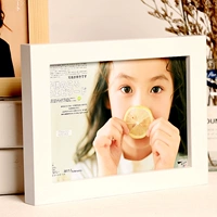 Сплошная деревянная фоторамка 5 -INCH 6 7 8 10 11 11 -й дюйм A4 Детская фотопроводка Простая рама висящая стена обычай