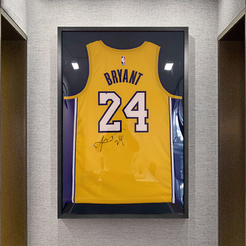 Kobe Bryant Jersey Frame, Framed Football Nba Basketball Cba Jersey Frame, Solid Wood Jersey Frame, Framed Wall Hanging Picture Frame
