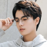 [薛之谦同款近视眼镜男复古可配有度数眼睛框镜架韩版潮平面平光镜]