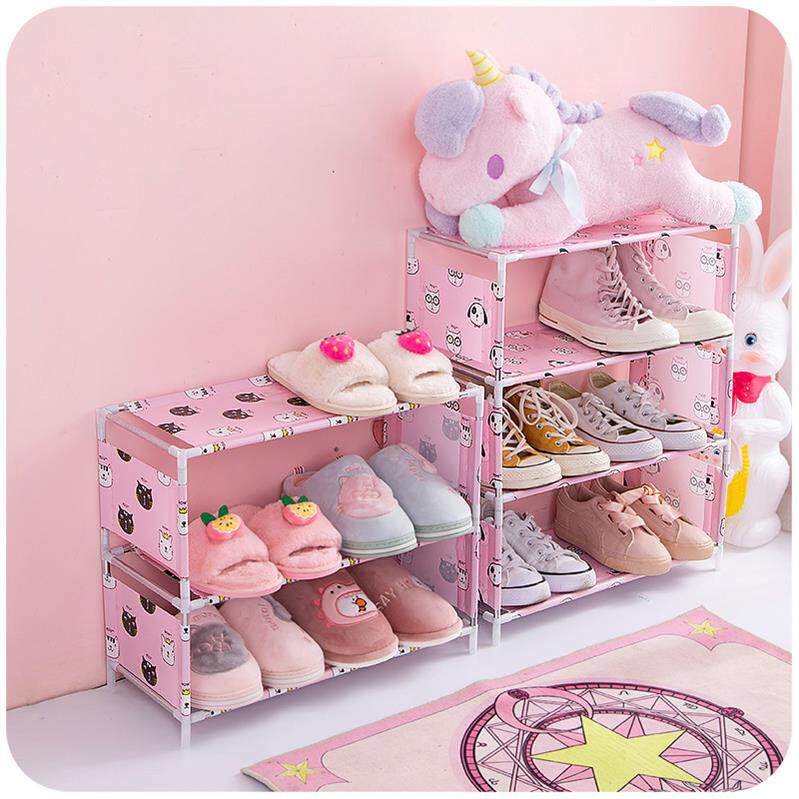 Children's baby shoes cabinet Baby shoe rack small kids containing trumpet Mini minimalist modern little boy cartoon cute