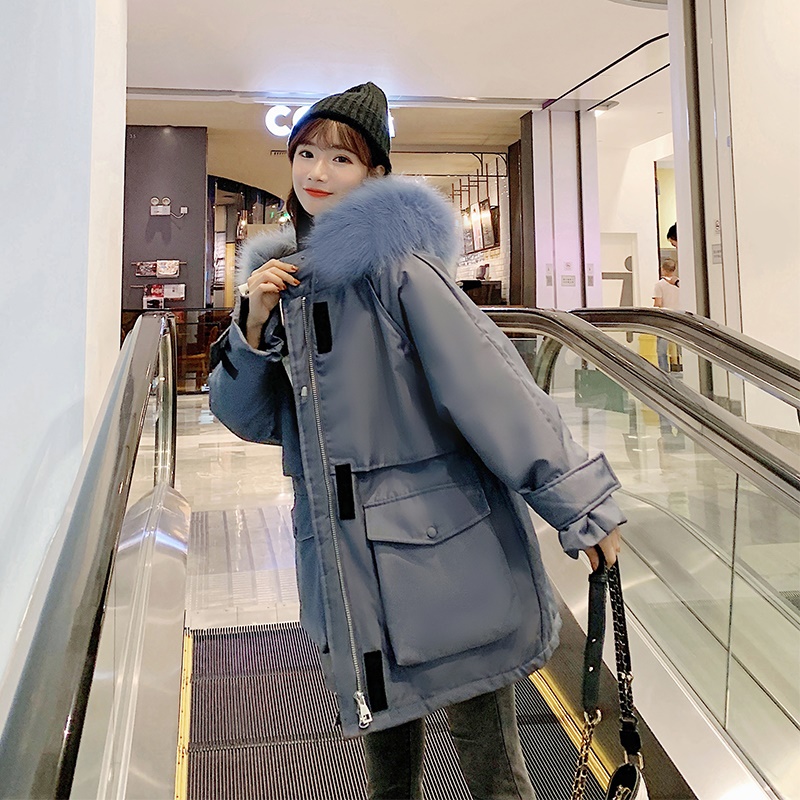 新款棉袄ins东大门棉衣学生冬韩版加厚工装羽绒棉服女潮暖和