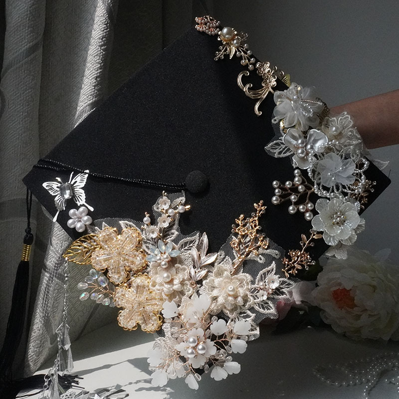 Student Graduation Bachelor's Cap for Men and Women 2026 New Model Master's Cap Adult Ceremonial Hat Academic Hat Doctoral Cap Bachelor's Gown