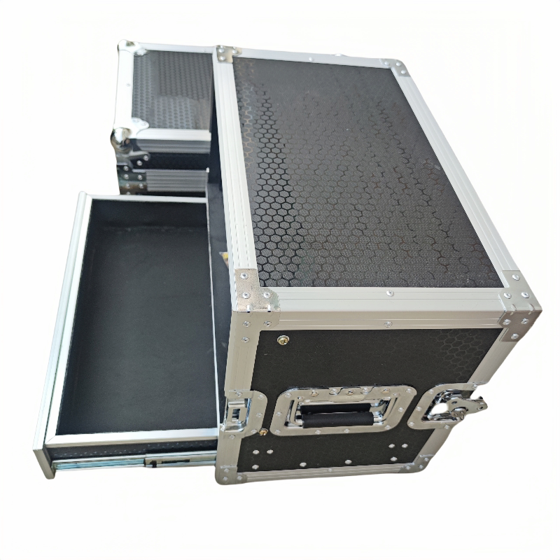 4U+2U Drawer Wireless Microphone Receiver Flight Box Antenna Amplifier Microphone Flight Box Cabinet Microphone Box