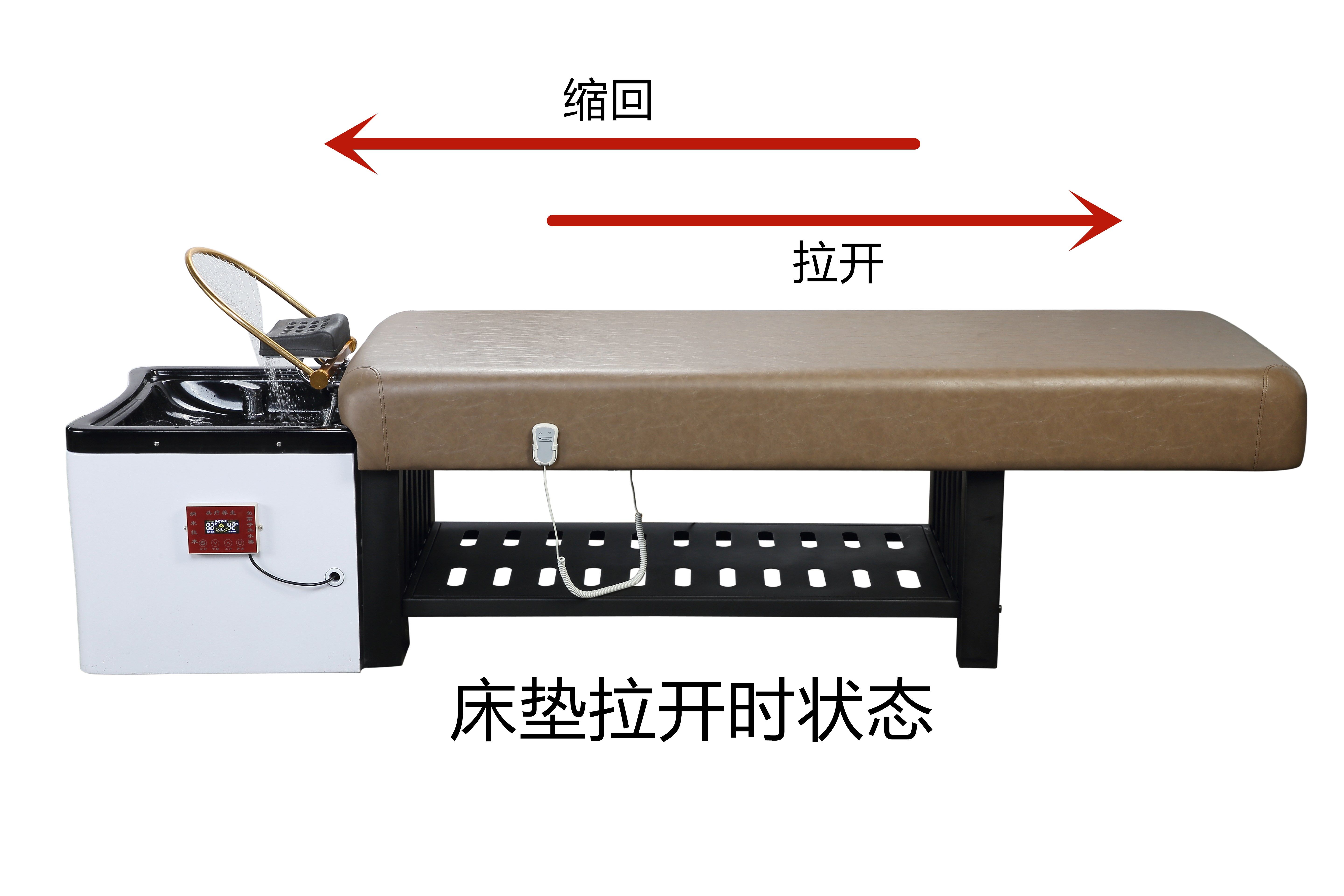 Ningbo Upright LY6692 Electric Beauty Bed Sofa Bed with Ear Physiotherapy Tattoo Headboard Therapy Bed