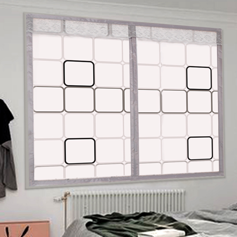 Warm curtains sealed windows windproof winter bedroom thickened warm curtains Insulation windproof and dustproof plastic door curtains