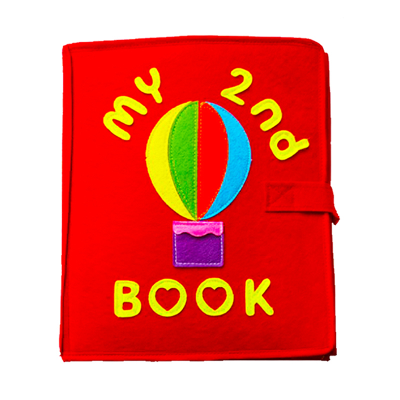 My Book Montessori non-woven cut-free material bag Fun DIY Early education cloth book first shake sound self-made