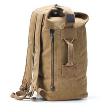 Men Canvas Backpack Sports Outdoor Travel Bag Double Shoulder Bag Mens Bag Bag Light minimalist Oversize travel bag