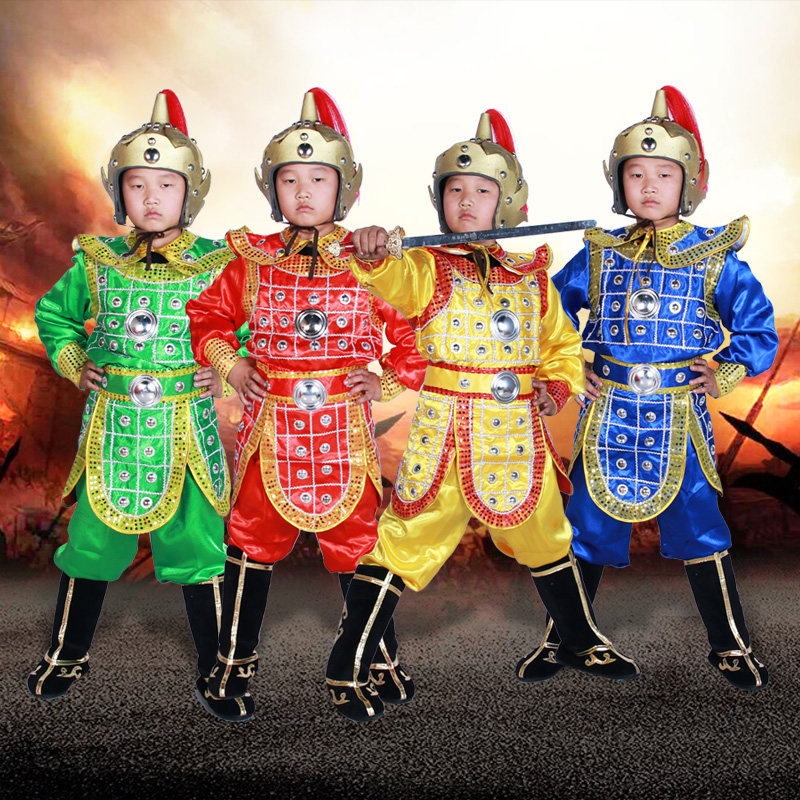Special Price Ancient Soldiers Clothing Women's Ancient Clothes Armor Opera Performances Costumes Flowers Mummy Clothes general to suit Han clothes