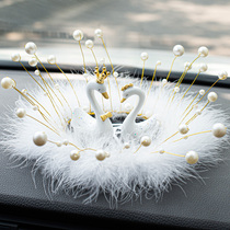 White Swan On-board Pendulum Car Accessories in the car Accessories Car Supplies Middle Control Terrace Decorate Woman Cute Car Creativity