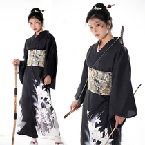 Kimono womens formal clothes Traditional Japanese-style photo photo dark domineering girl selfie dressup photo studio photography clothing