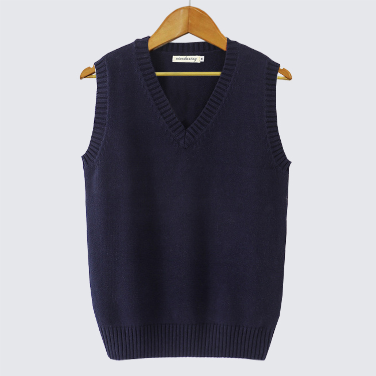 2026 Autumn/Winter Basic Solid Color Sleeveless Sweater Vest V-Neck Pullover Knitwear Vest Thick Style 2026 Autumn/Winter Basic Solid Color Sleeveless Sweater Vest V-Neck Pullover Knitwear Vest Thick Style