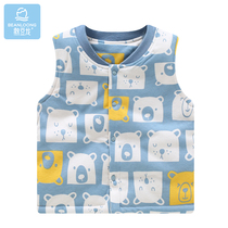 Bean dragon baby vest baby vest baby autumn and winter Antarctic cotton warm padded pinches for boys and girls