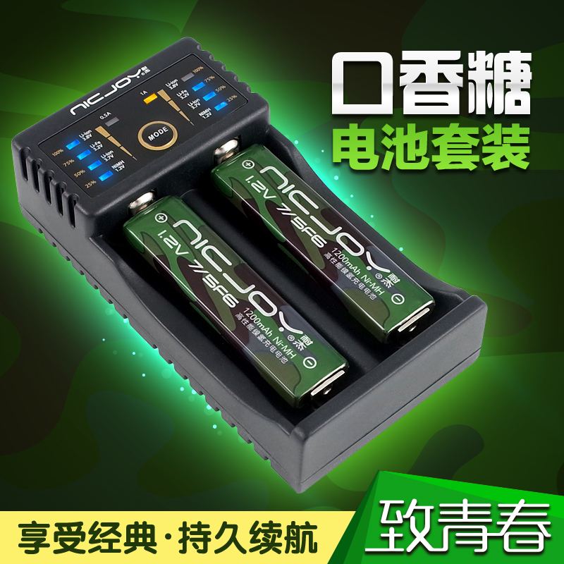 Brand new chewing gum battery original 7 5F6 charger Ava Sony Panasonic MD Walkman CD player 2-piece set