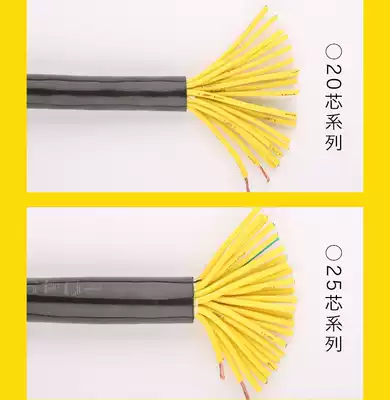 Multi-core control signal cable KVVR RVV1 square 4 5 16 20 25 32 38-core signal cable