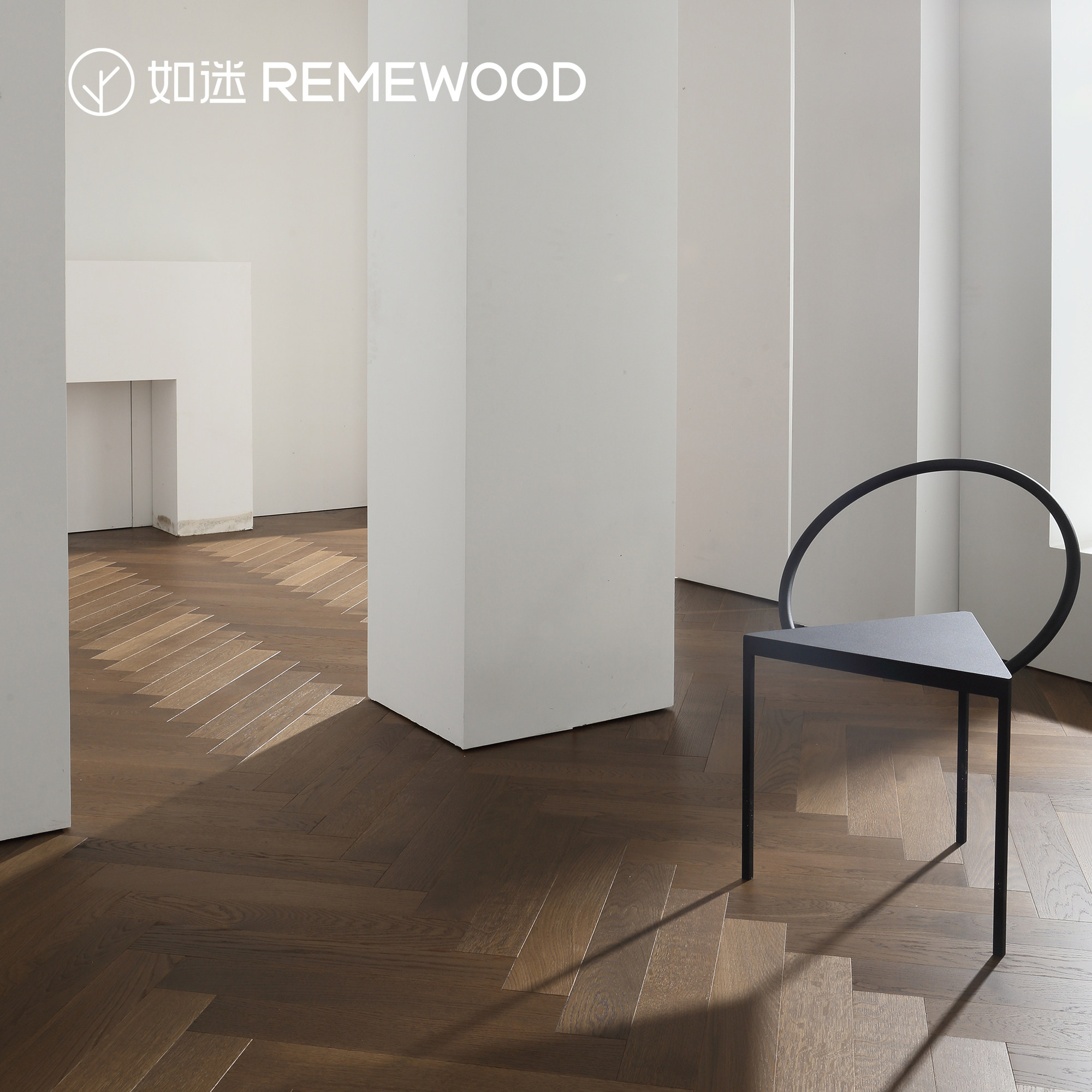 REMEWOOD Oak warm gray people with flooring full birch multi-layer solid wood composite flooring household green protection