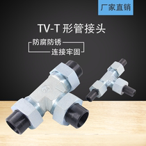 STAUFF West Ford TV Interchange T-tube joint hydraulic high pressure tee welded pipe carbon steel galvanized heavy-duty welding