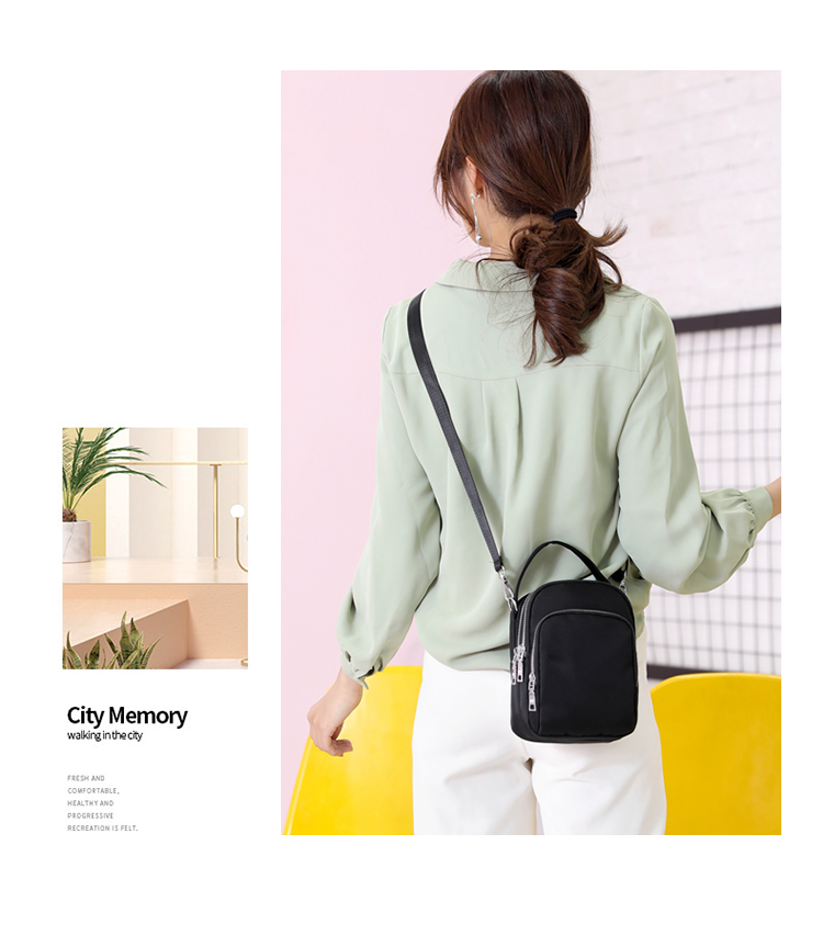 Màn hình lớn điện thoại di động túi nữ túi nhỏ Messenger túi mới thủy triều tay vai túi vải nylon ví tiền dung lượng lớn - Túi điện thoại túi đeo chéo da