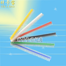 Color row pin 2 54MM pitch 2*40p double row pin straight needle Red Yellow Blue Green White black gold plated