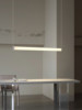 Italian Minimalist High-End Restaurant Chandelier, Modern Minimalist Dining Table, Industrial Style Long Linear Office Island Table