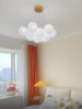 Planet Lamp French-Style Living Room Chandelier Cream Cloud Glass Bubble Ball Moon Balloon Lamp Children's Bedroom Lamp