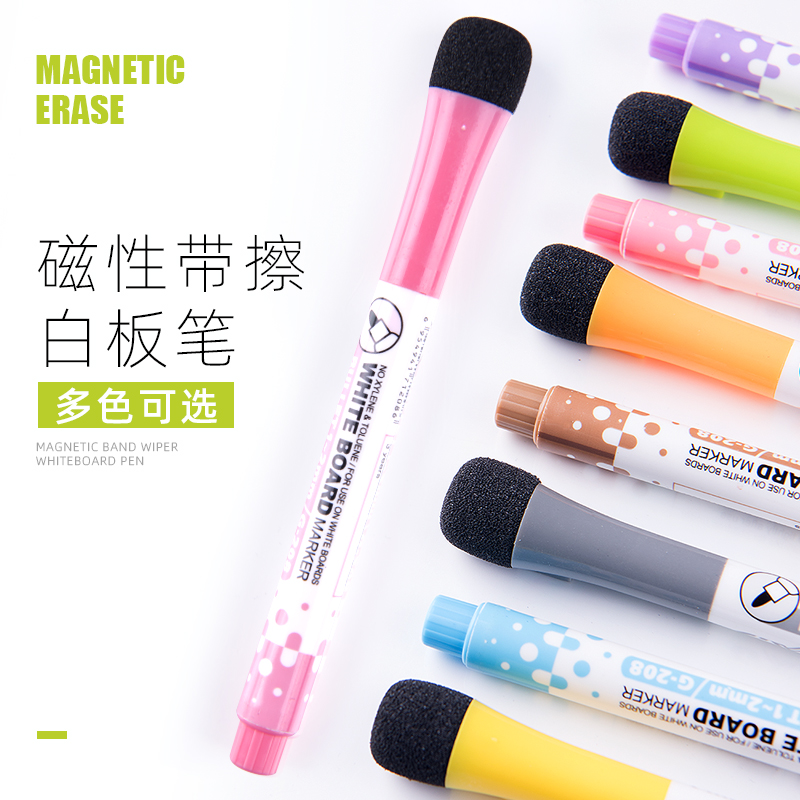 Erasable Whiteboard Pen Teacher With Water-based Black Children Non-toxic Colored Red Blue Chalkboard Office Supplies Stationery Wholesale Drawing Board Easy Wipe Apart of coarse large head scoreboard pen special