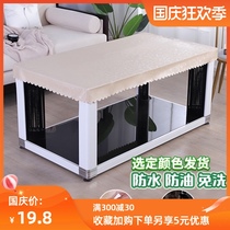 Fire table cover leather tea table cover living room waterproof fire cover leather case disposable stove cover