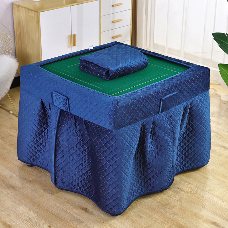 Mahjong machine tablecloth cover winter roasting fire square table cover mahjong table cover thickened velvet electric stove cover
