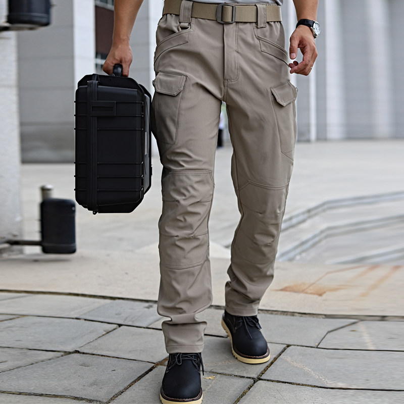 Spring and summer archon ix7 tactical pants fan male stretch color multi-bag pants for training Quick-drying overalls Military fans special forces