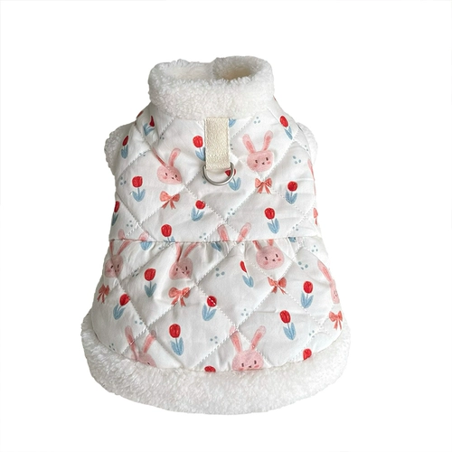 Демисезонный флисовый кролик, жилет, куртка, домашний питомец, осенний сезон, кот