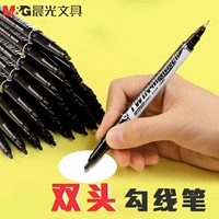 Водонепроницаемая ручка-роллер, художественный черный детский быстросохнущий лайнер для детского сада, не выцветает