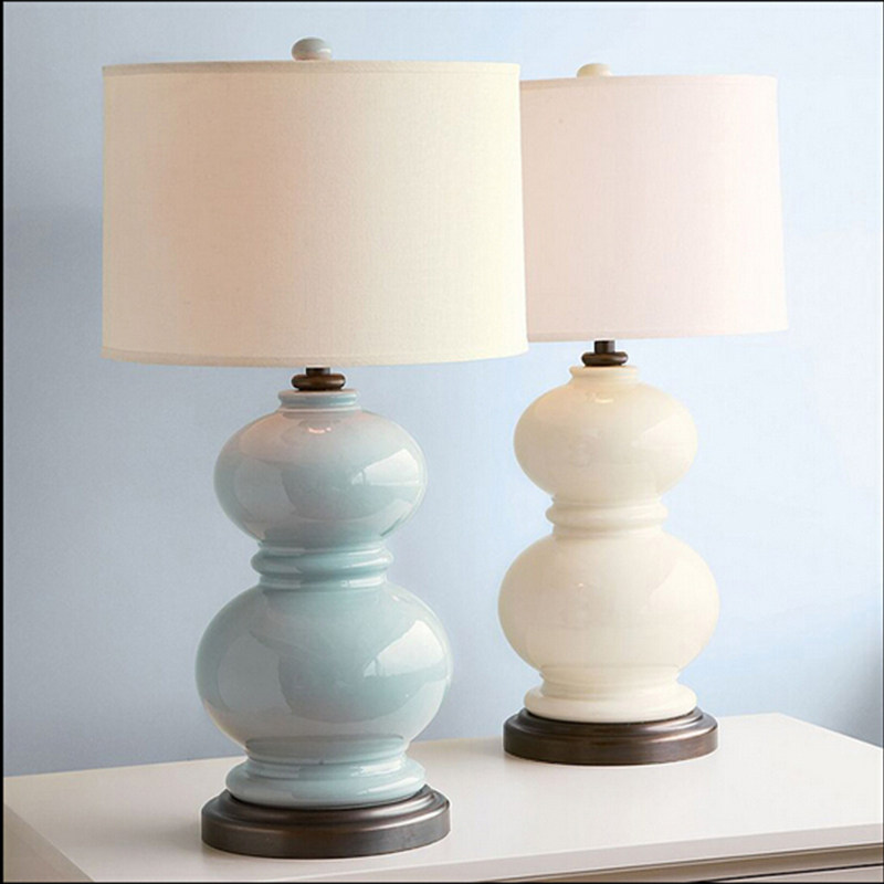 Bedroom table lamp warm bedside lamp American retro simple modern warm romantic home new Chinese dimming table lamp