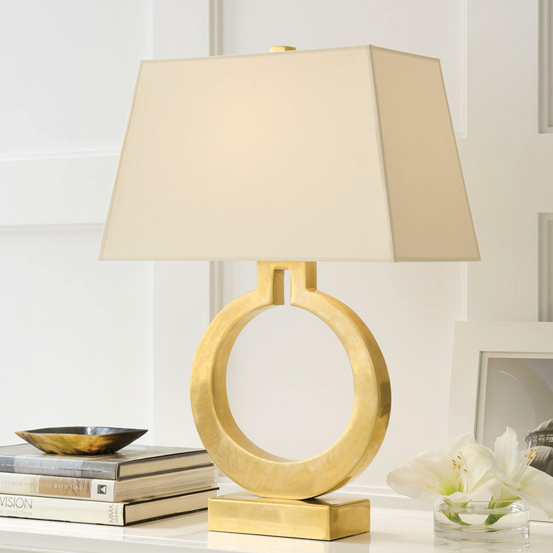 Golden Light Extravagant table lamp Ring Creative Bedroom bed Headlights Modern minimalist Individuality American Countryside Retro Decorations s