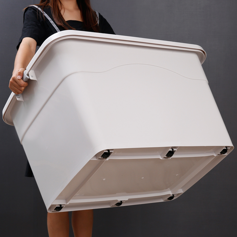 Thickened extra-large storage box plastic clothes storage box clearance box large household oversized box sorting box
