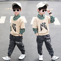 Boys suit spring and autumn 2021 new children's children's autumn boy clothes Korean children's clothing foreign style two-piece set