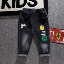 Men's and women's jeans new spring and autumn children's foreign style pants 3 children's casual pants 2-year-old baby spring fashion pants
