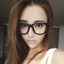 Shake sound personality flat camouflage mirror legs male trend big face glasses frame net red square frame ins myopia glasses frame female
