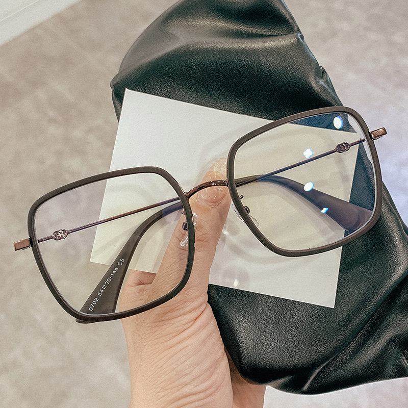 Small Red Book Co-Nearsightedness Female large frame with degree-worthy glasses frame square vegan slim fit net red glasses