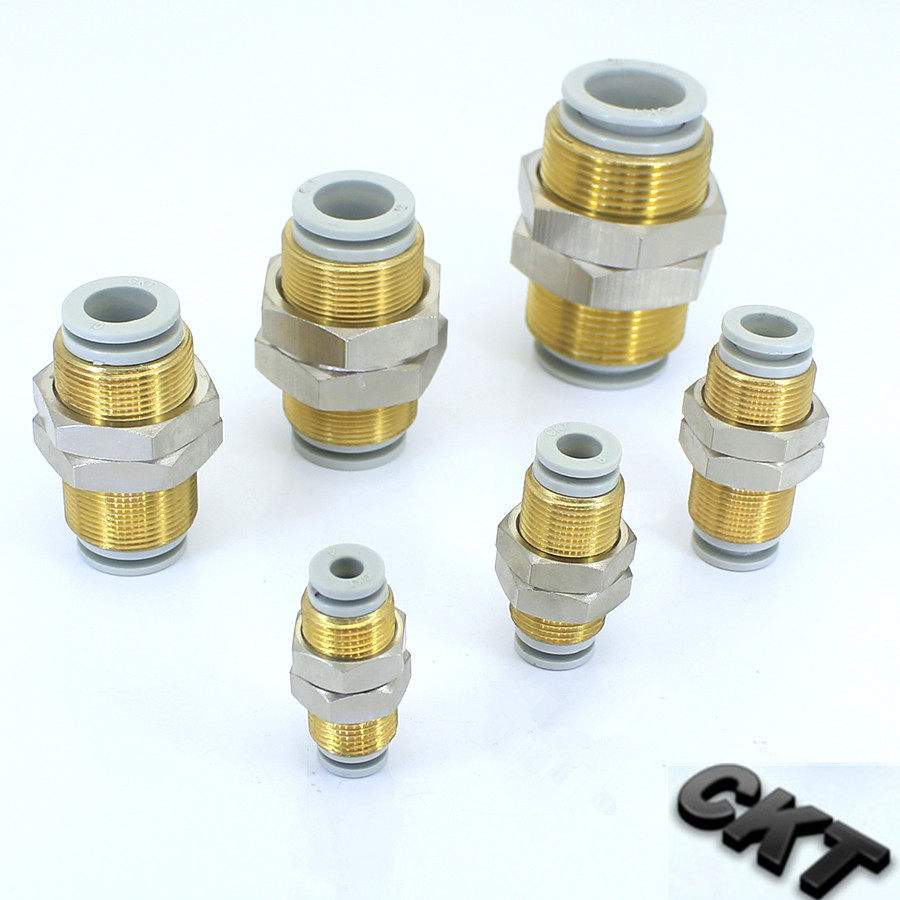 CKT brand trachea connector PM KQ2E04 06 08 10 12 16-00 wearing plate partition air connector