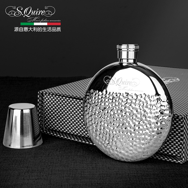 Squire st. joey 304 food grade stainless steel flask 5 ounces of portable jug portable outdoor small liquor