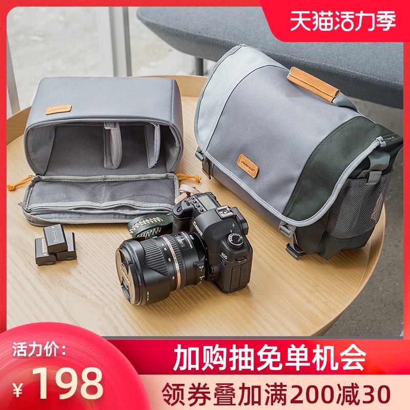 One shoulder camera bag Monocular Alpheus Sony Fuji Micro SLR Camera Messenger Messenger bag Liner bag Oblique cross photography bag