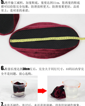 Washable foot covers childrens non-slip student flannel machine room wear-resistant shoe covers shoe covers shoe covers household cloth shoe covers indoor