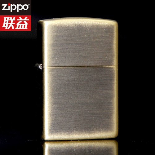 zippo Оригинальная мужская латунная ветрозащитная зажигалка на керосине