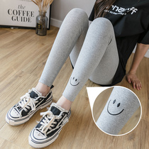 Maternity pants Spring and autumn wear cotton belly pants high waist pregnant thin legs small feet pants Spring and summer pregnant leggings